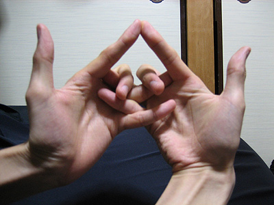 hand frog
