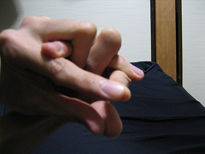 hand frog